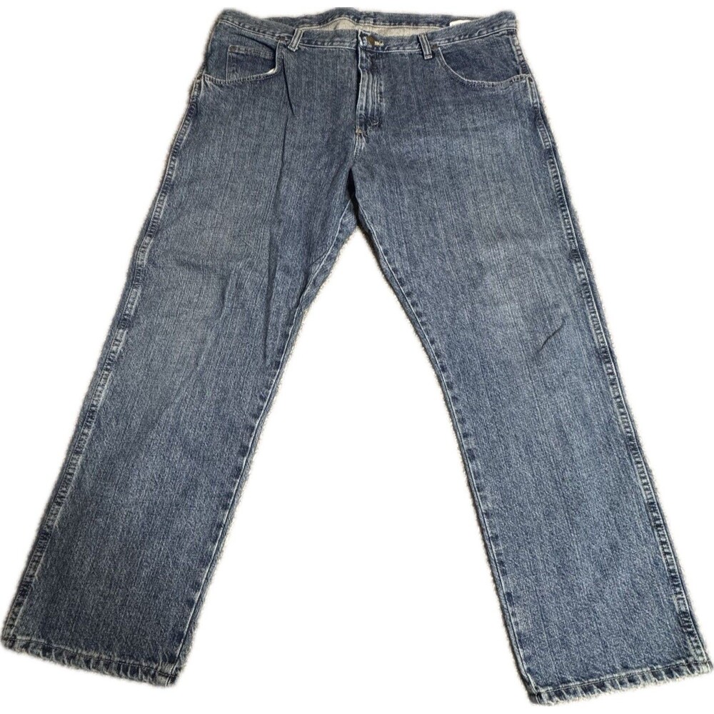 Wrangler Rugged Wear Work Jeans Men's 40X30 Blue Denim Pre-Owned Excellent